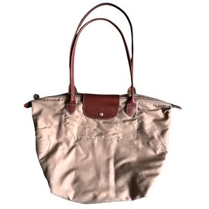 Longchamp Le Pliage Shoulder Tote Bag (Large Beige/Tan)